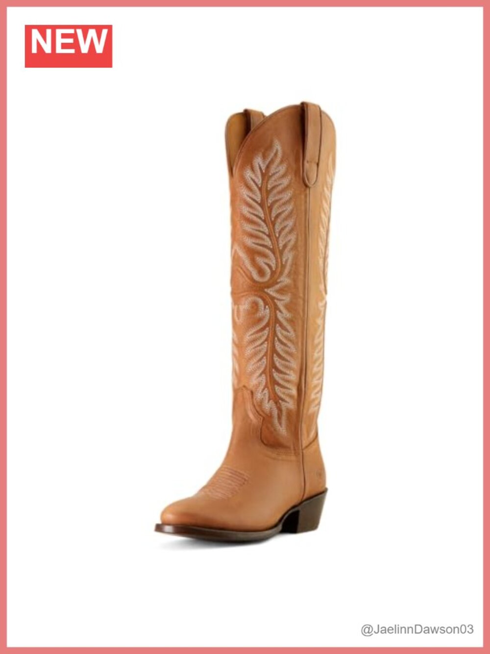 Western Boots StretchFit Pull Tabs Leather Sole Goodyear Welt Calf High
